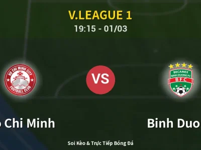 Kết Quả: Ho Chi Minh 0-1 Binh Duong – Highlight & Bàn Thắng | V.League 1