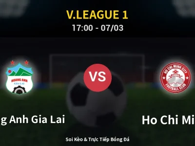 Kết Quả: Hoang Anh Gia Lai 0-1 Ho Chi Minh – Highlight & Bàn Thắng | V.League 1