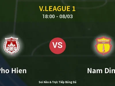 Kết Quả: Pho Hien 0-1 Nam Dinh – Highlight & Bàn Thắng | V.League 1