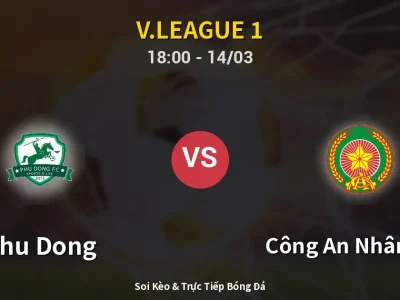 Soi Kèo Phu Dong vs Công An Nhân Dân – 18:00 14/03 | Nhận Định, Dự Đoán Tỷ Số