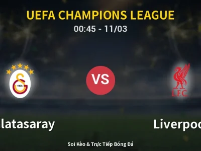 Kết Quả: Galatasaray 1-0 Liverpool – Highlight & Bàn Thắng | UEFA Champions League