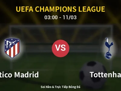 Kết Quả: Atletico Madrid 5-2 Tottenham – Highlight & Bàn Thắng | UEFA Champions League