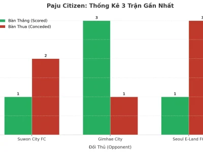 Paju Citizen: Cơn Địa Chấn Tài 2.5 – 3 Trận, 9 Bàn Thắng, Chiến Thuật Nào Đằng Sau?