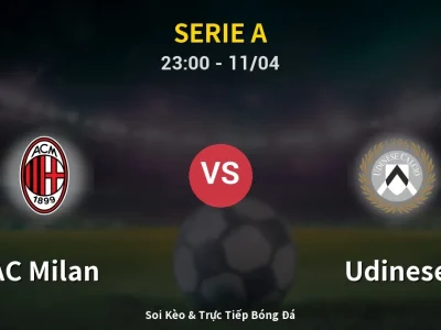 Soi Kèo AC Milan vs Udinese – 23:00 11/04 | Nhận Định, Dự Đoán Tỷ Số