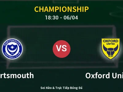 🔴 Trực Tiếp: Portsmouth 1-0 Oxford United – Link Xem Championship (Full HD)