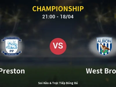 Soi Kèo Preston vs West Brom – 21:00 18/04 | Nhận Định, Dự Đoán Tỷ Số