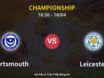 Soi Kèo Portsmouth vs Leicester – 18:30 18/04 | Nhận Định, Dự Đoán Tỷ Số