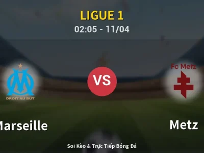 Soi Kèo Marseille vs Metz – 02:05 11/04 | Nhận Định, Dự Đoán Tỷ Số