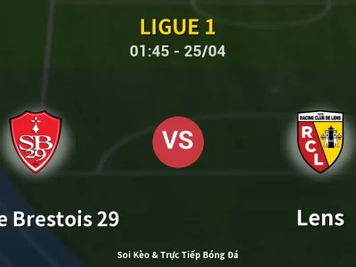 🔴 Trực Tiếp: Stade Brestois 29 1-0 Lens – Link Xem Ligue 1 (Full HD)
