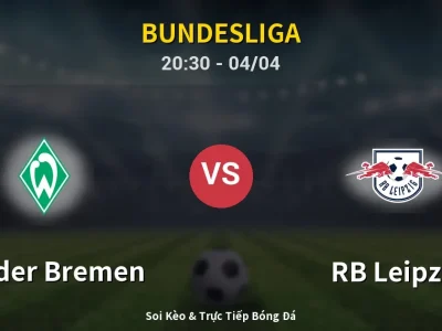 Soi Kèo Werder Bremen vs RB Leipzig – 20:30 04/04 | Nhận Định, Dự Đoán Tỷ Số