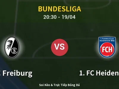 🔴 Trực Tiếp: SC Freiburg 0-0 1. FC Heidenheim – Link Xem Bundesliga (Full HD)