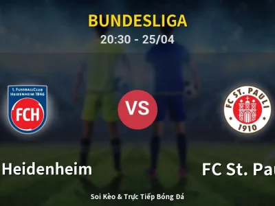 Soi Kèo 1. FC Heidenheim vs FC St. Pauli – 20:30 25/04 | Nhận Định, Dự Đoán Tỷ Số