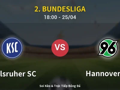 Soi Kèo Karlsruher SC vs Hannover 96 – 18:00 25/04 | Nhận Định, Dự Đoán Tỷ Số