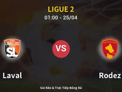 🔴 Trực Tiếp: Laval 0-0 Rodez – Link Xem Ligue 2 (Full HD)