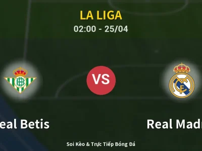 Soi Kèo Real Betis vs Real Madrid – 02:00 25/04 | Nhận Định, Dự Đoán Tỷ Số