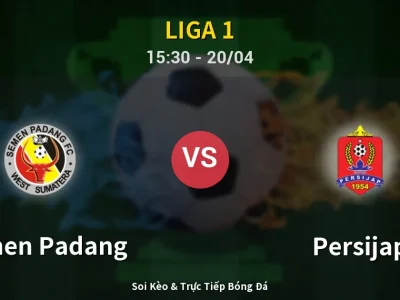 Kết Quả: Semen Padang 0-2 Persijap – Highlight & Bàn Thắng | Liga 1