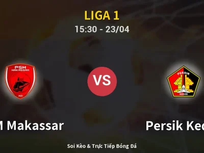 Kết Quả: PSM Makassar 3-1 Persik Kediri – Highlight & Bàn Thắng | Liga 1