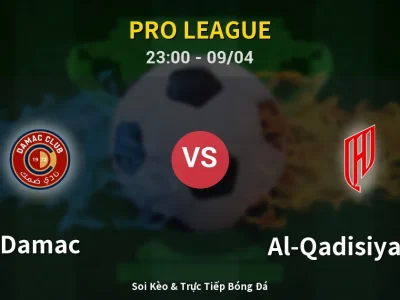 Soi Kèo Damac vs Al-Qadisiyah FC – 23:00 09/04 | Nhận Định, Dự Đoán Tỷ Số