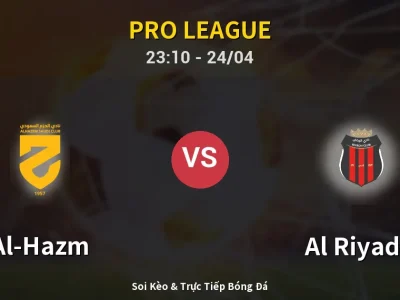 Soi Kèo Al-Hazm vs Al Riyadh – 23:10 24/04 | Nhận Định, Dự Đoán Tỷ Số