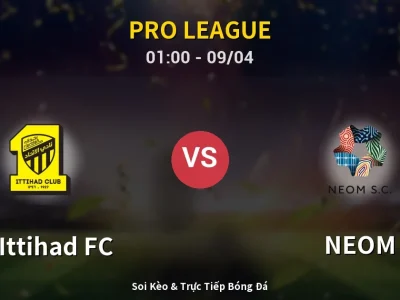 Soi Kèo Al-Ittihad FC vs NEOM – 01:00 09/04 | Nhận Định, Dự Đoán Tỷ Số