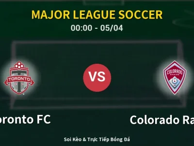 Kết Quả: Toronto FC 3-2 Colorado Rapids – Highlight & Bàn Thắng | Major League Soccer