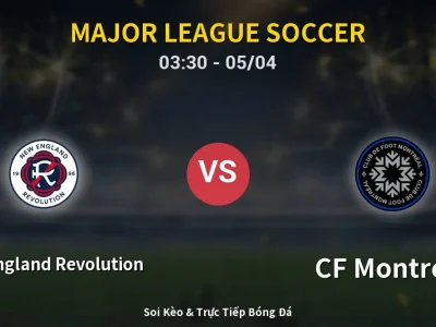 Kết Quả: New England Revolution 3-0 CF Montreal – Highlight & Bàn Thắng | Major League Soccer