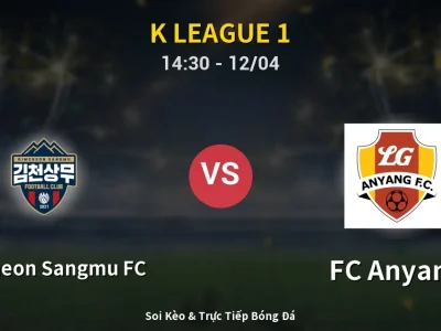 Soi Kèo Gimcheon Sangmu FC vs FC Anyang – 14:30 12/04 | Nhận Định, Dự Đoán Tỷ Số