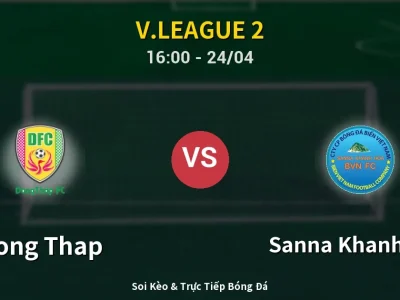 Kết Quả: Dong Thap 2-0 Sanna Khanh Hoa – Highlight & Bàn Thắng | V.League 2