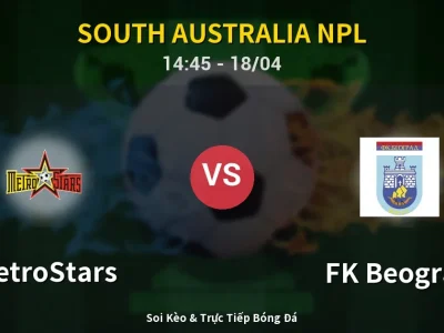 Kết Quả: MetroStars 3-0 FK Beograd – Highlight & Bàn Thắng | South Australia NPL