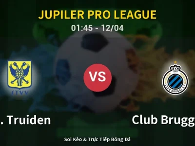 🔴 Trực Tiếp: St. Truiden 0-0 Club Brugge KV – Link Xem Jupiler Pro League (Full HD)